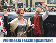 Die Würmesia stellte am 11.11.2014 auf dem Marienplatz ihr Prinzenpaar 2015 vor. Berhard I. und Vanessa I. führen durch den Würmesischen Fasching 2015 (©Foto: Martin Schmitz)